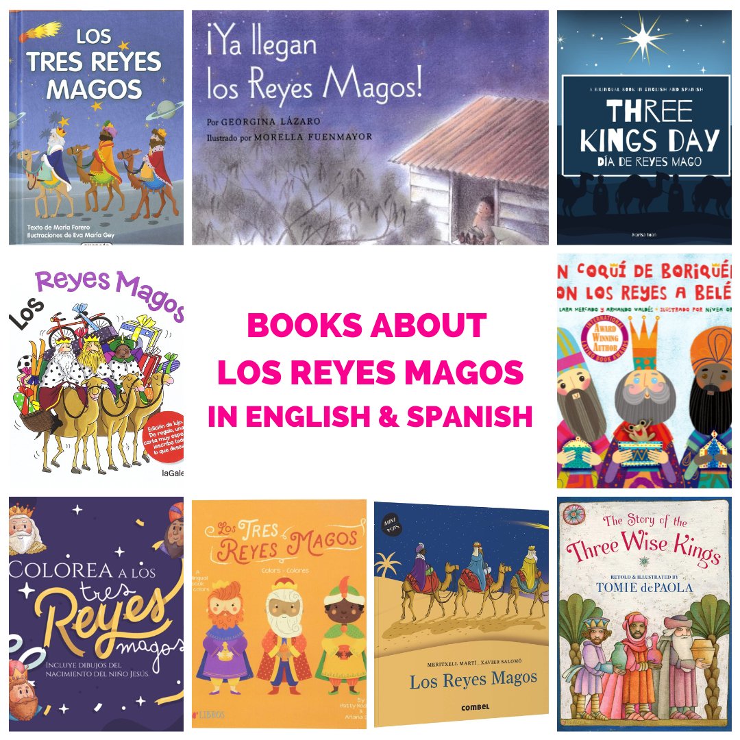 Books About Los Reyes Magos or Three Kings in English and Spanish - Mi LegaSi
