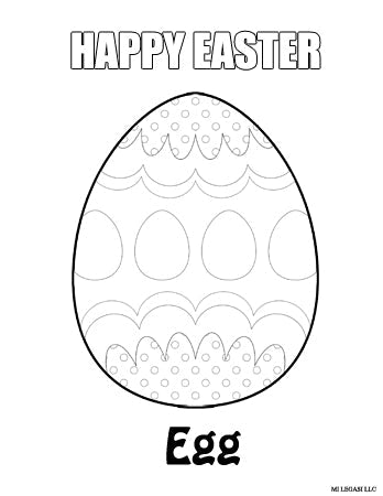 Free - Easter Coloring Pages Download - Mi LegaSi