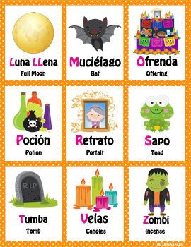 Mi LegaSi Bilingual Halloween and Day of the Dead Flashcards Download - Mi LegaSi