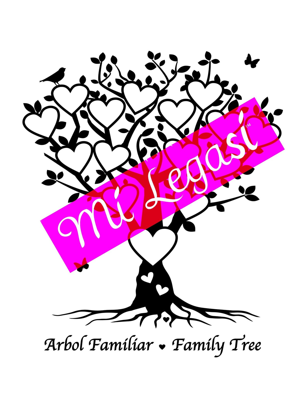Mi LegaSi Family Tree Clipart Download Black - Arbol Familiar - Mi LegaSi