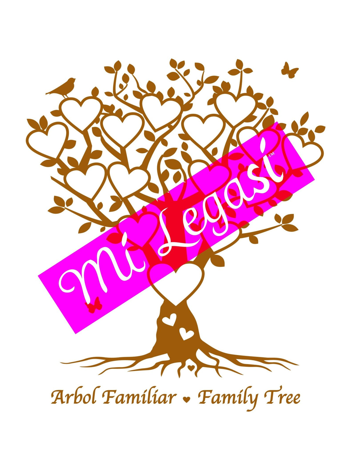 Mi LegaSi Family Tree Clipart Download Brown - Arbol Familiar - Mi LegaSi