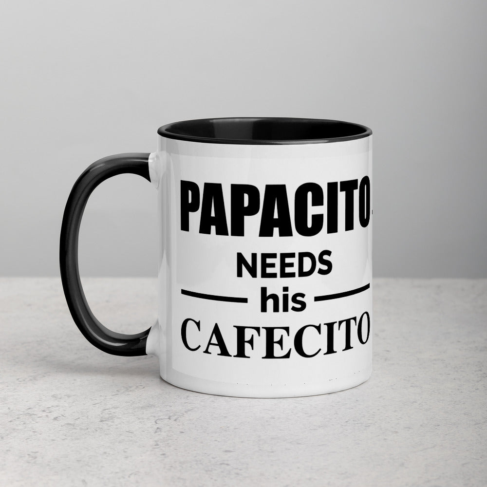 Papacito Needs His Cafecito Coffee Mug - Mi LegaSi
